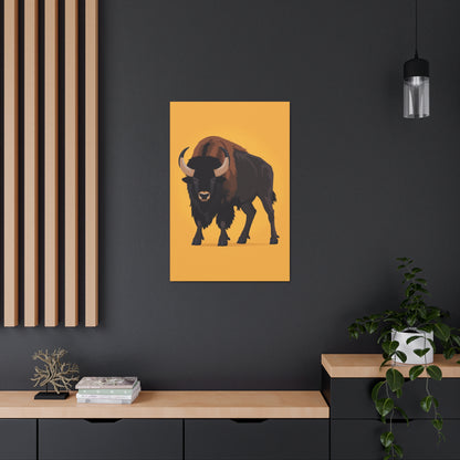 Bison - Digital Illustration Canvas Gallery Wraps