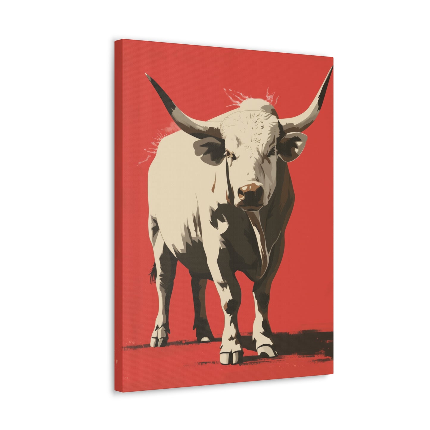 White Buffalo Digital Illustration Canvas Gallery Wraps