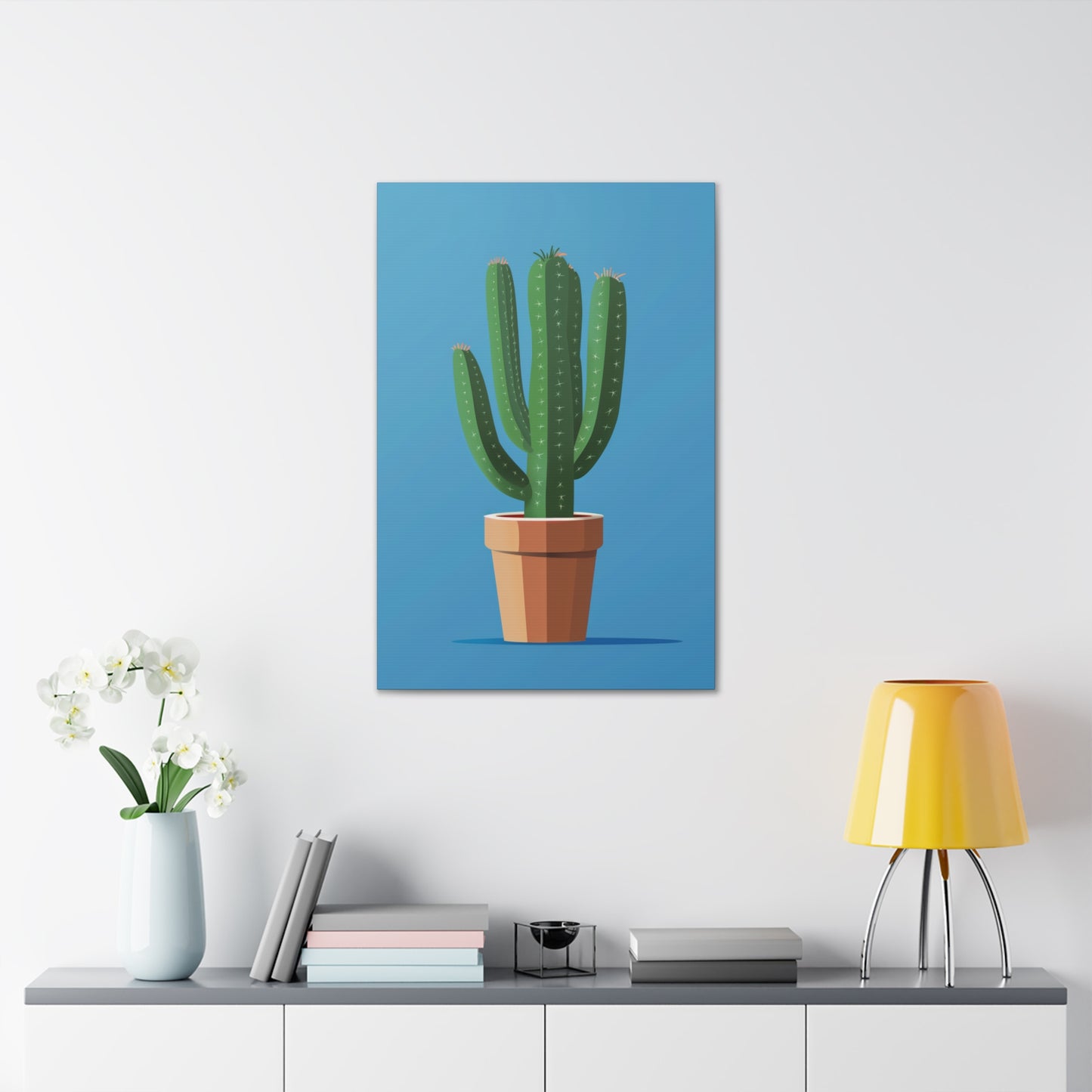 Cactus Plant - Illustration Canvas Gallery Wraps