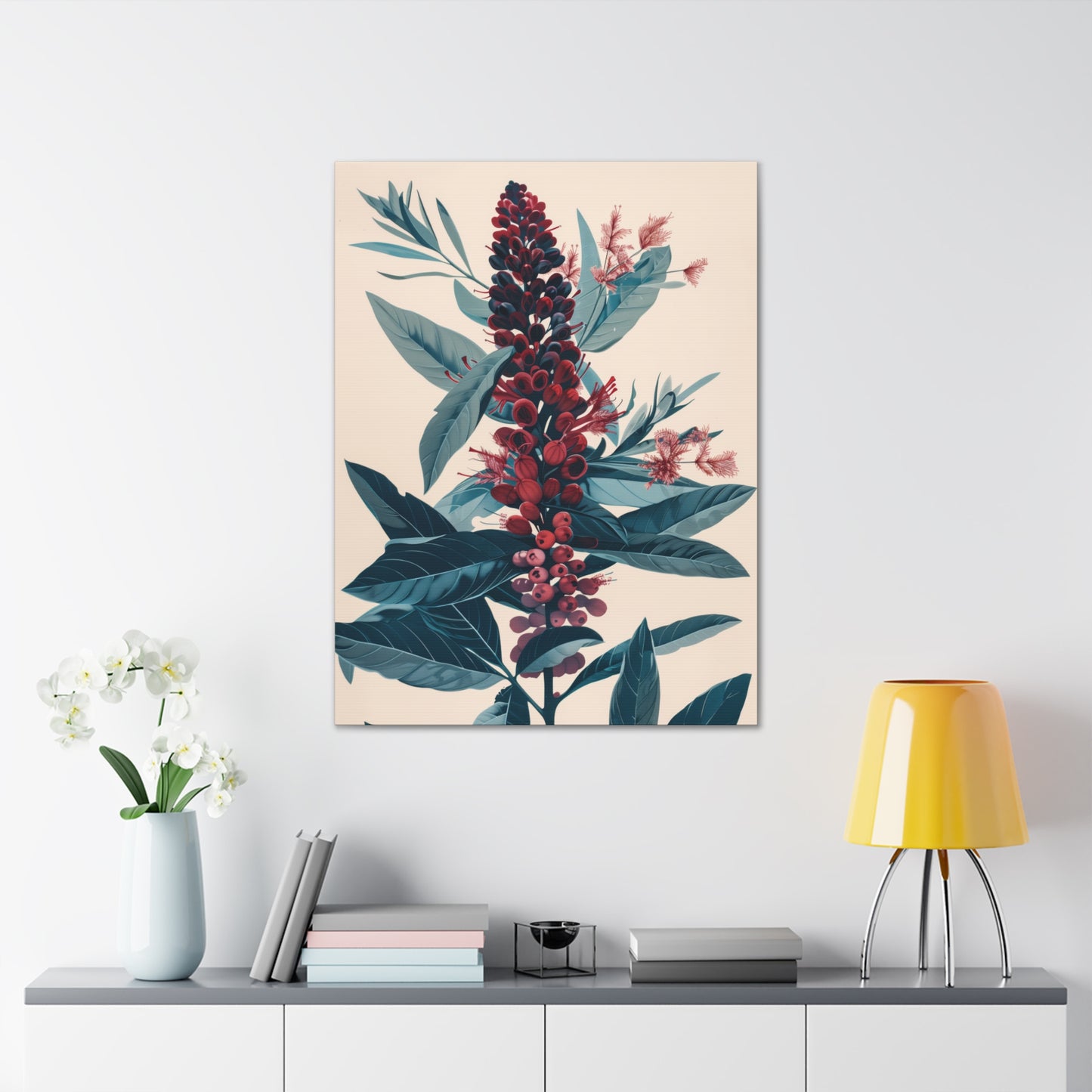 Cycade Flower Digital Illustration Canvas Gallery Wraps