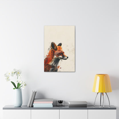 Fox Digital Illustration Canvas Gallery Wraps