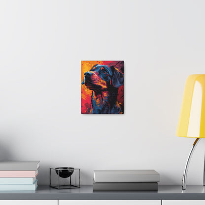 Labrador Dog - Abstract Illustration Canvas Gallery Wraps