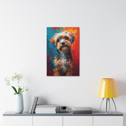 Terrier Dog - Illustration Canvas Gallery Wraps