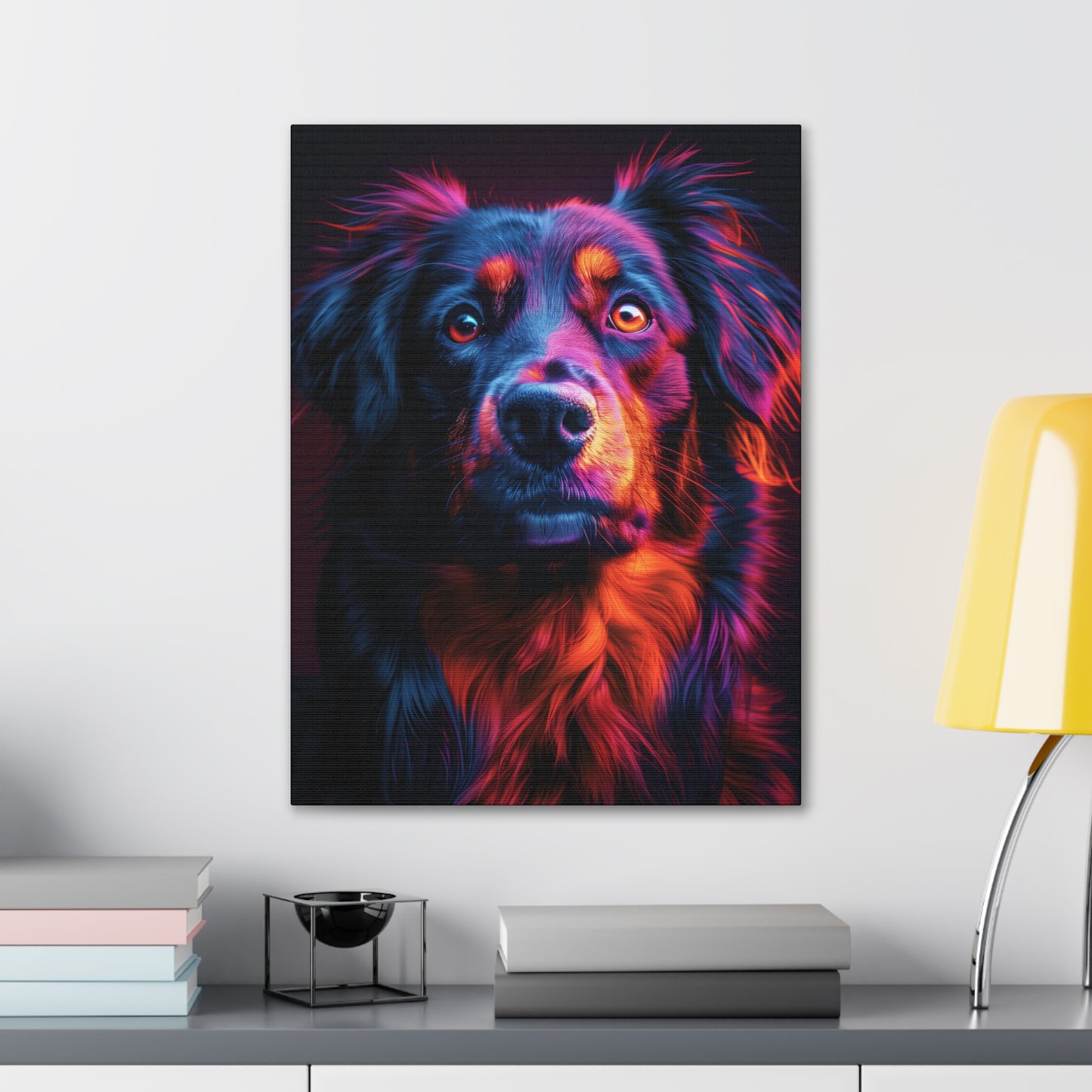 Labrador Dog - Abstract Illustration Canvas Gallery Wraps