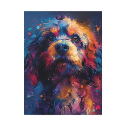 Terrier Dog - Illustration Canvas Gallery Wraps