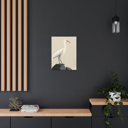 Stork Digital Illustration Canvas Gallery Wraps