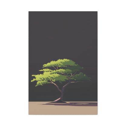 Bonsai Tree - Illustration Canvas Gallery Wraps