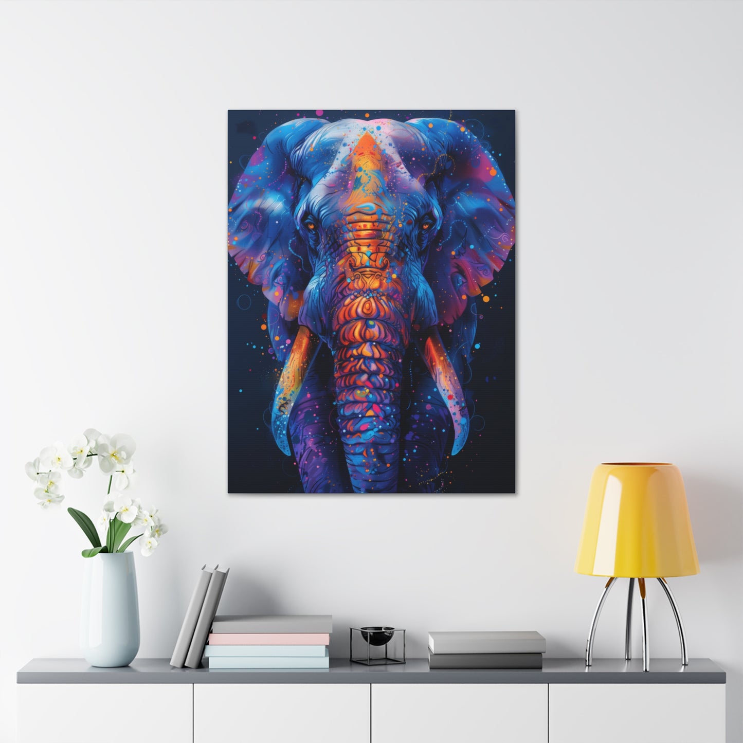 Elephant - Illustration Canvas Gallery Wraps