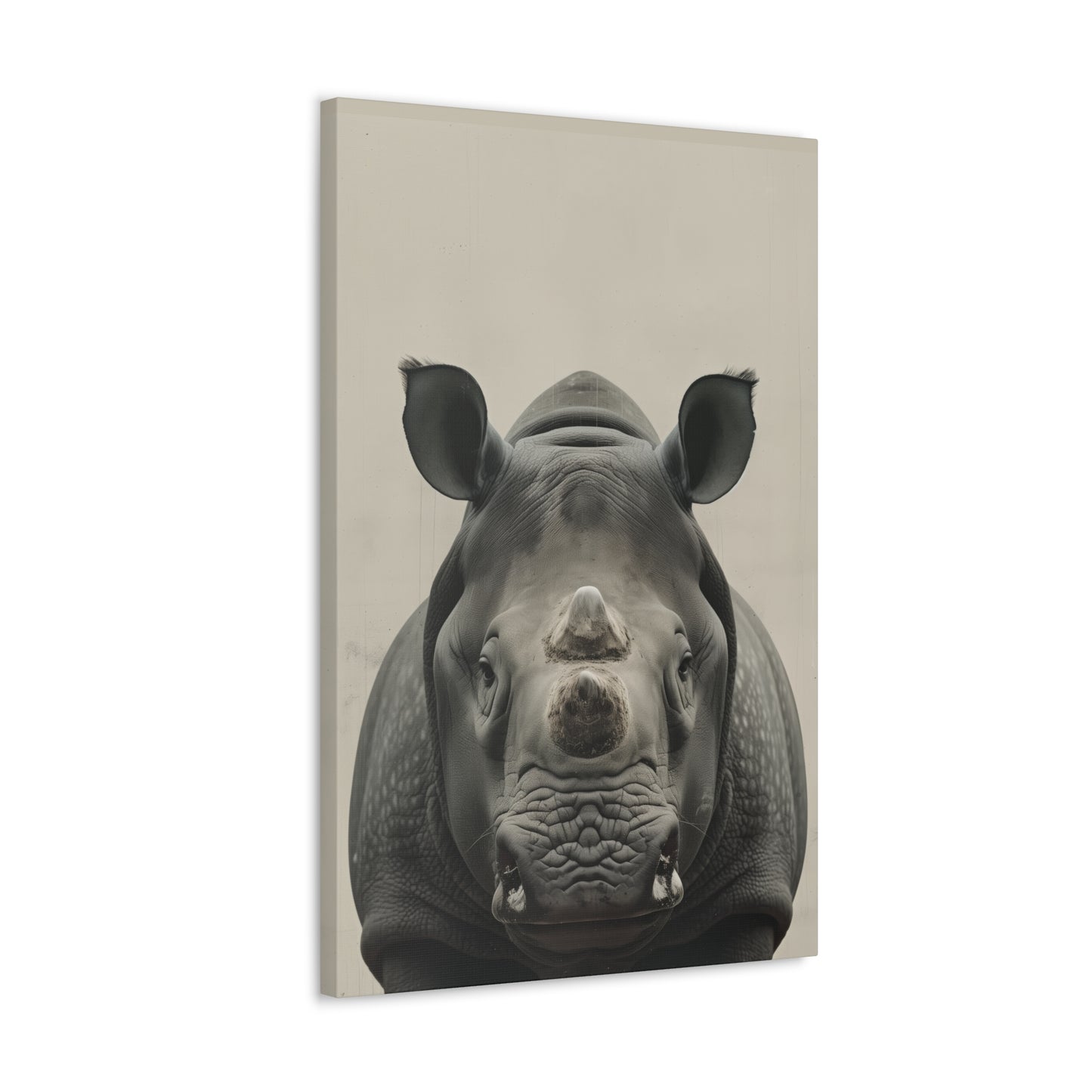 Rhinoceros  Digital Illustration Canvas Gallery Wraps