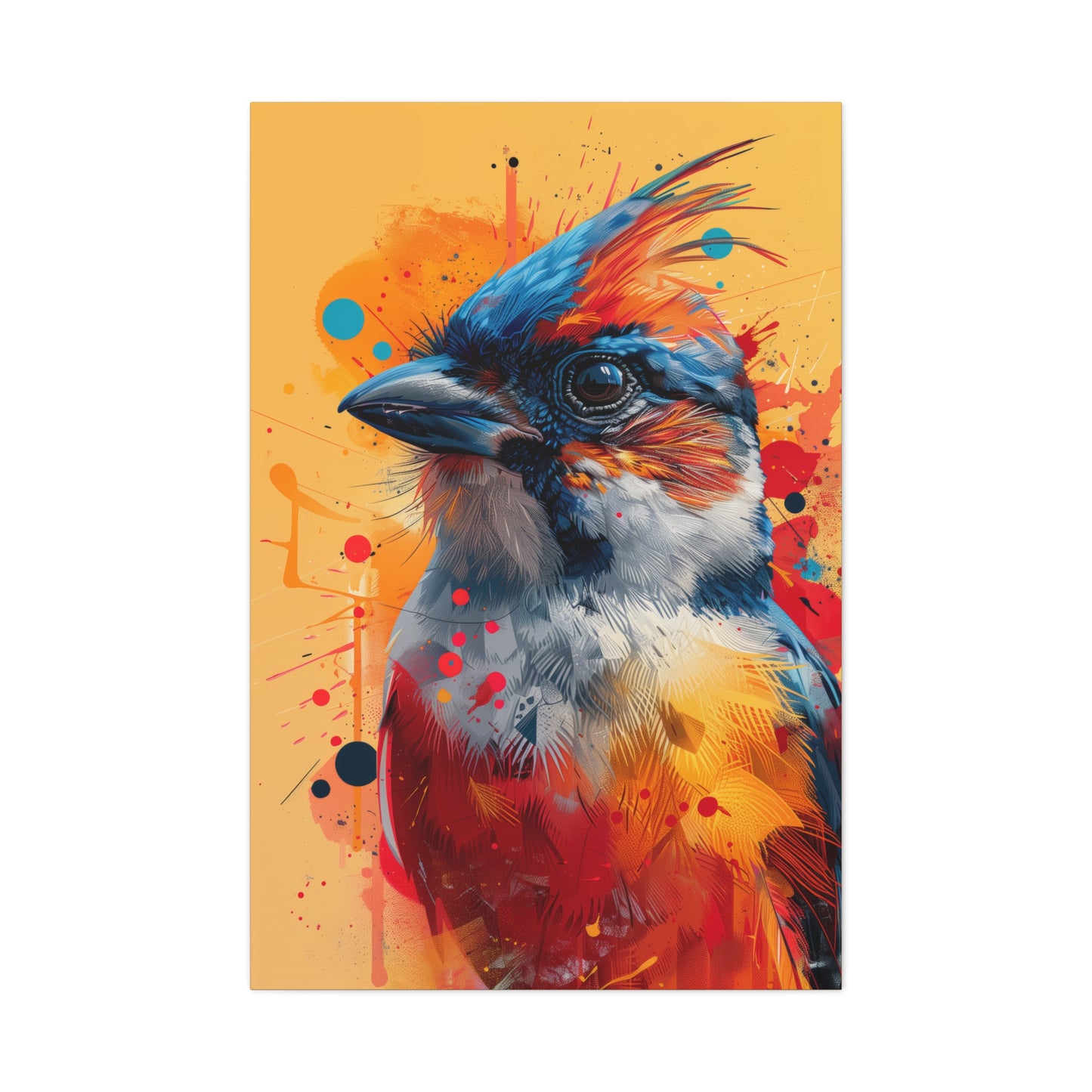 Bird - Abstract Illustration Canvas Gallery Wraps