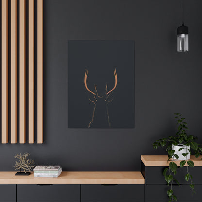 Reindeer antlers  Digital Illustration Canvas Gallery Wraps