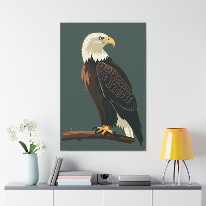 Eagle Digital Illustration Canvas Gallery Wraps