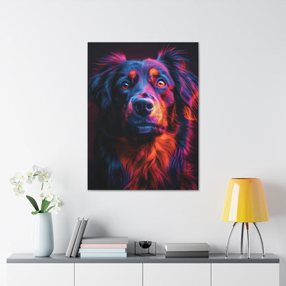 Labrador Dog - Abstract Illustration Canvas Gallery Wraps