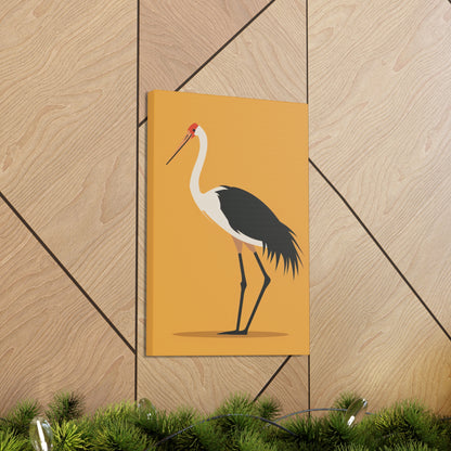 Stork Digital Illustration Canvas Gallery Wraps