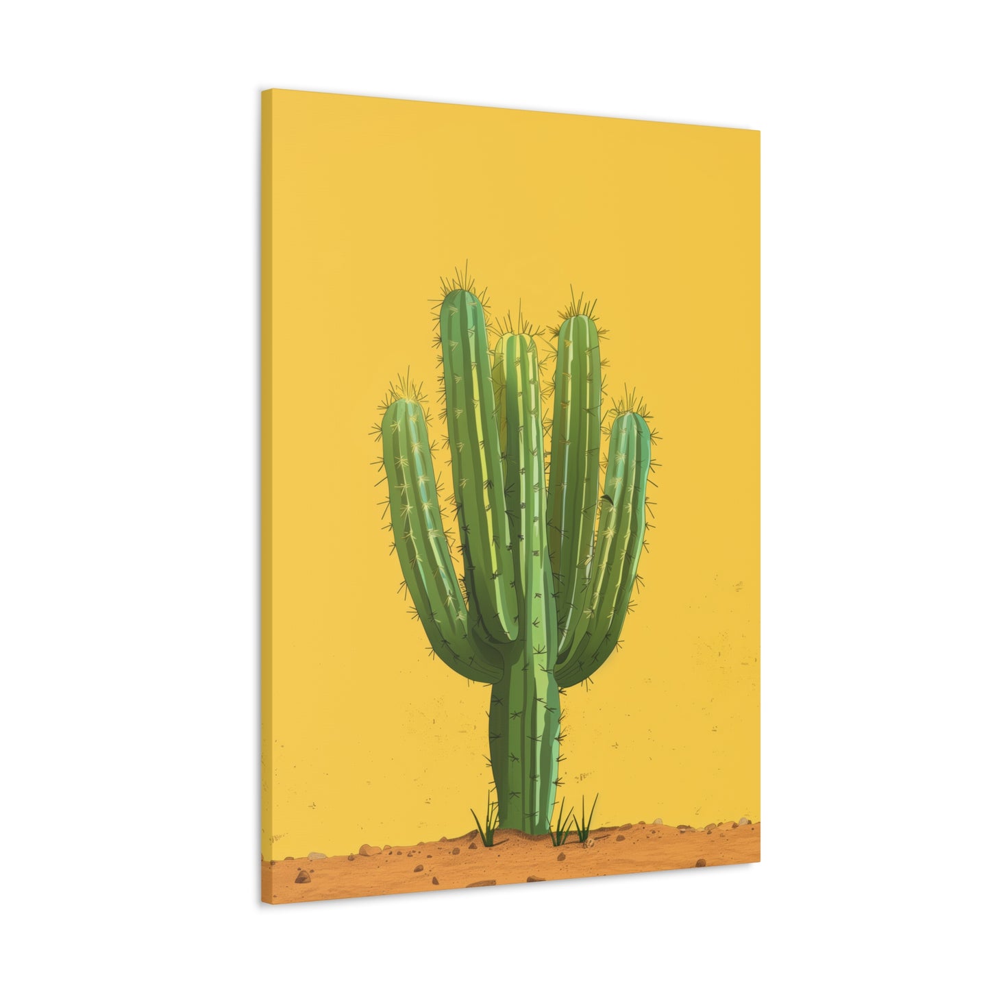 Cactus Plant - Illustration Canvas Gallery Wraps