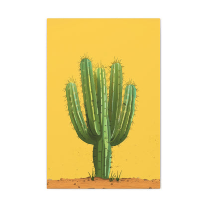 Cactus Plant - Illustration Canvas Gallery Wraps