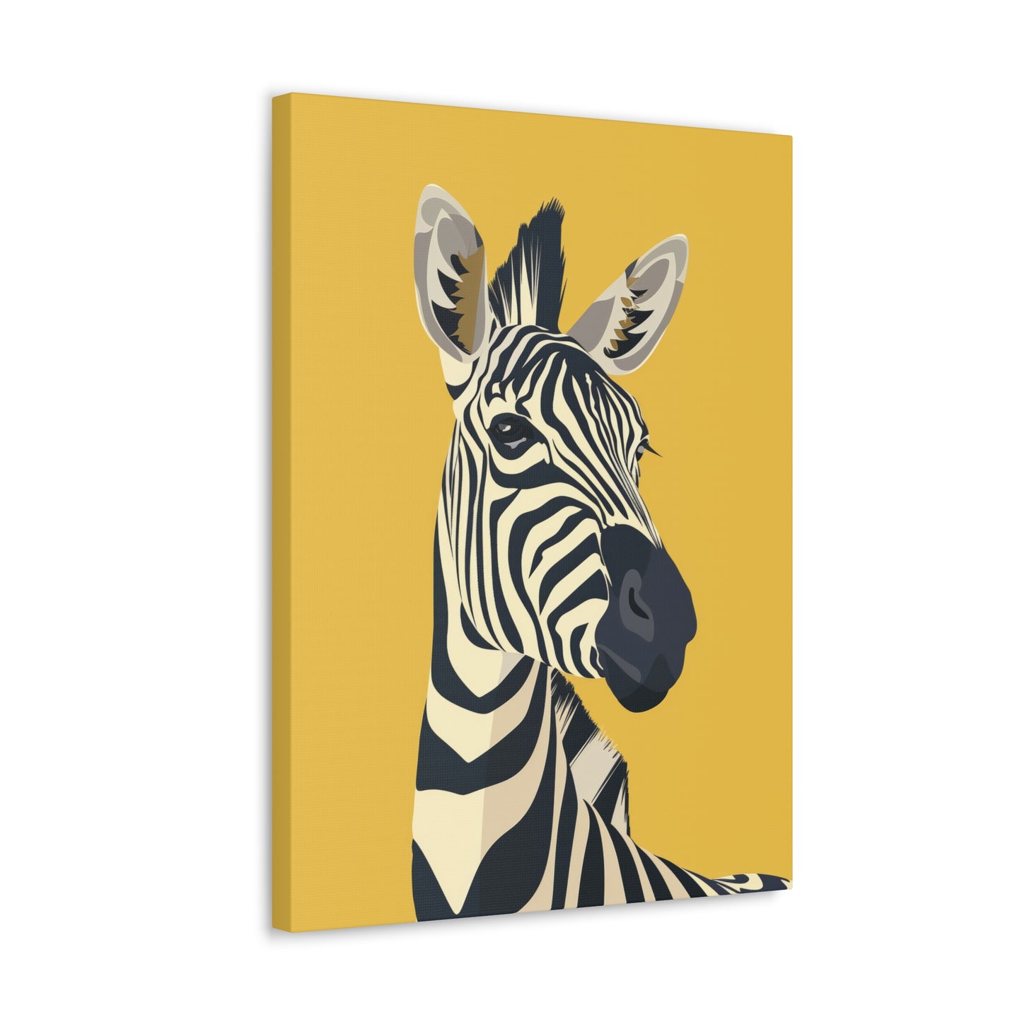 Zebra Digital Illustration Canvas Gallery Wraps