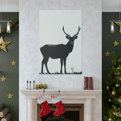 Reindeer Digital Illustration Canvas Gallery Wraps