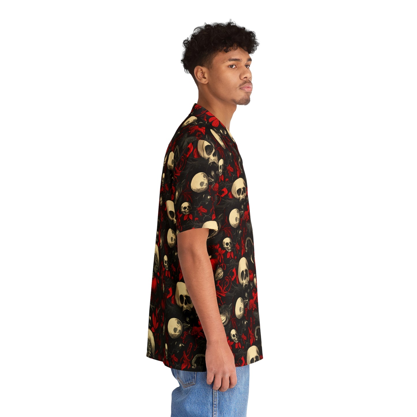 Halloween Special Men's Hawaiian Shirt (AOP)