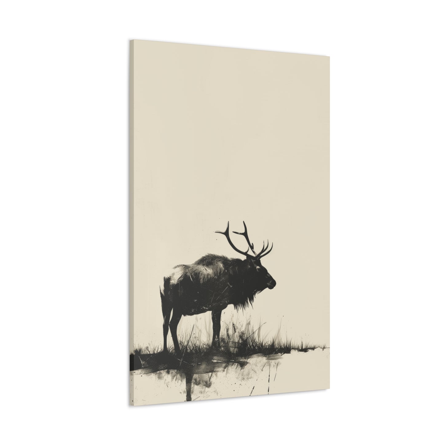 Moose Digital Illustration Canvas Gallery Wraps