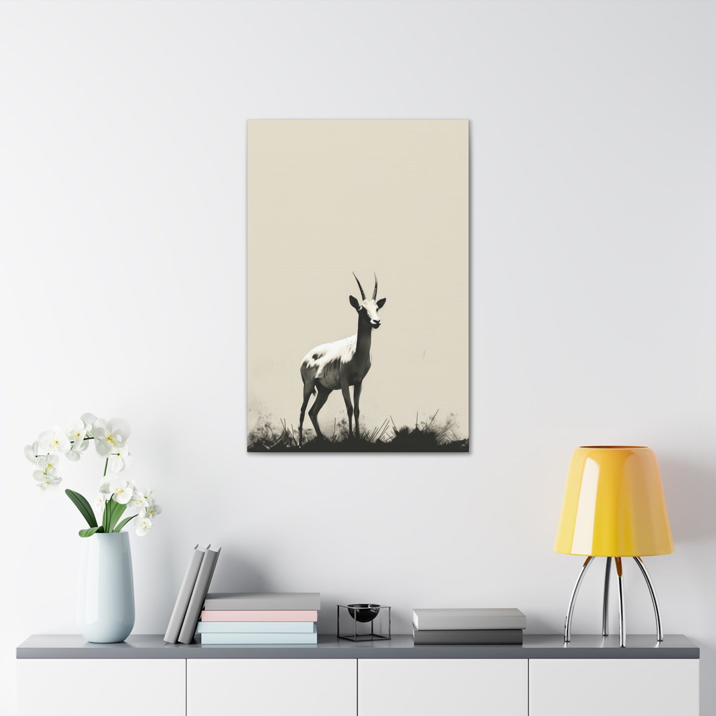 Goat Digital Illustration Canvas Gallery Wraps