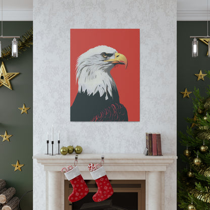 Bald Eagle Digital Illustration Canvas Gallery Wraps