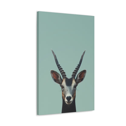 Antelope with Antlers Digital Illustration Canvas Gallery Wraps