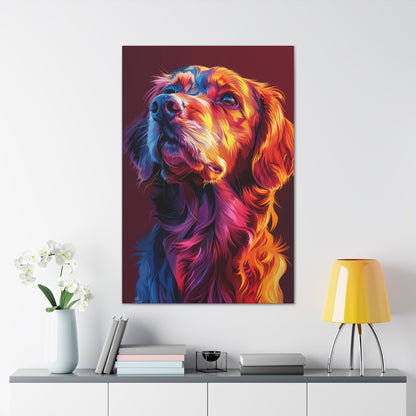 Labrador Dog - Abstract Illustration Canvas Gallery Wraps