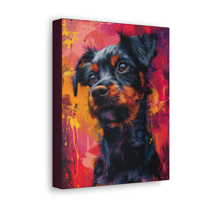 Terrier Dog - Illustration Canvas Gallery Wraps