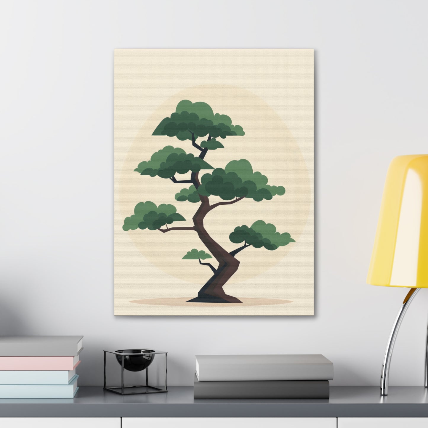 Bonsai Tree - Illustration Canvas Gallery Wraps