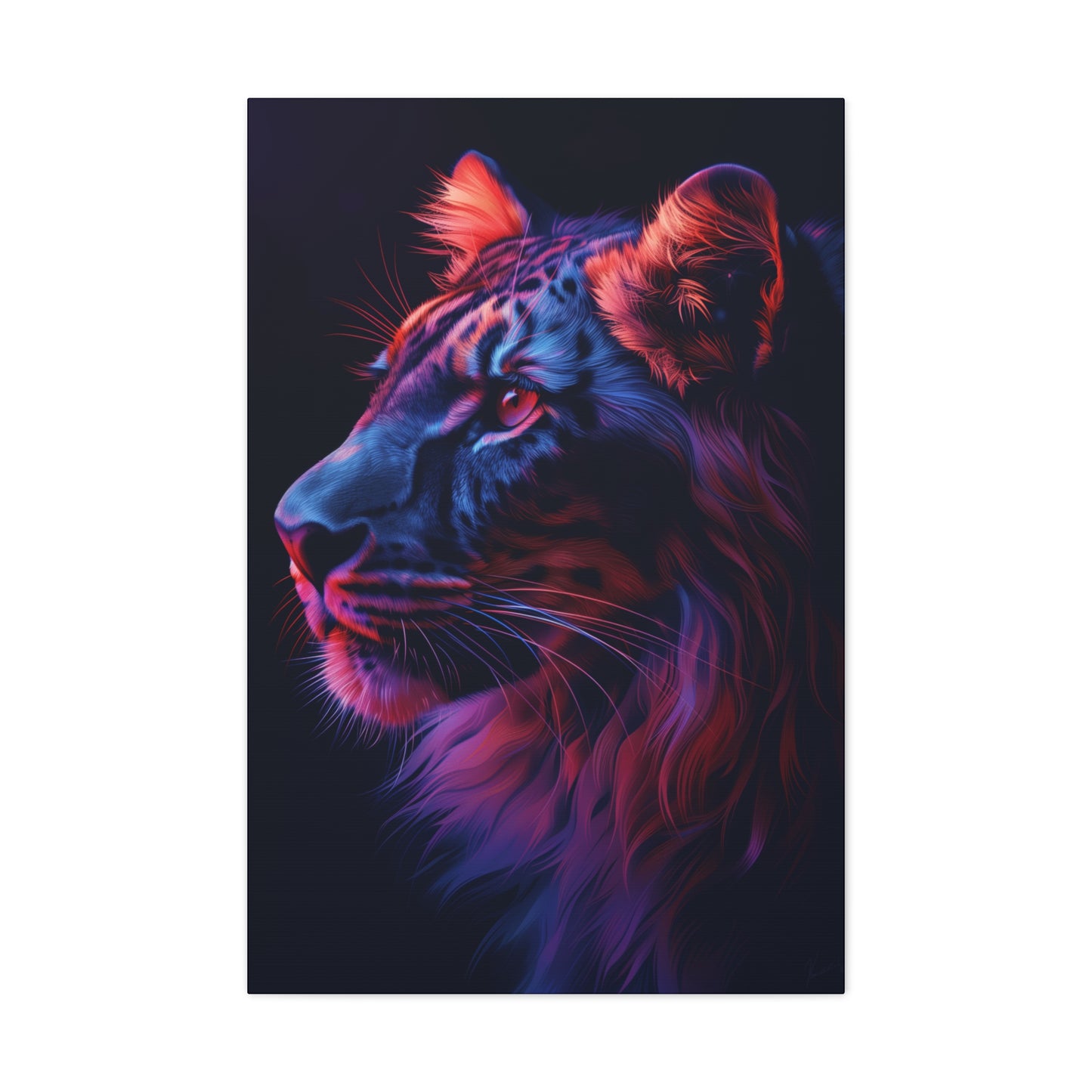 Lion - Illustration  Canvas Gallery Wraps