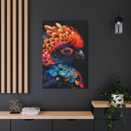 Beautiful Bird - Abstract Illustration Canvas Gallery Wraps