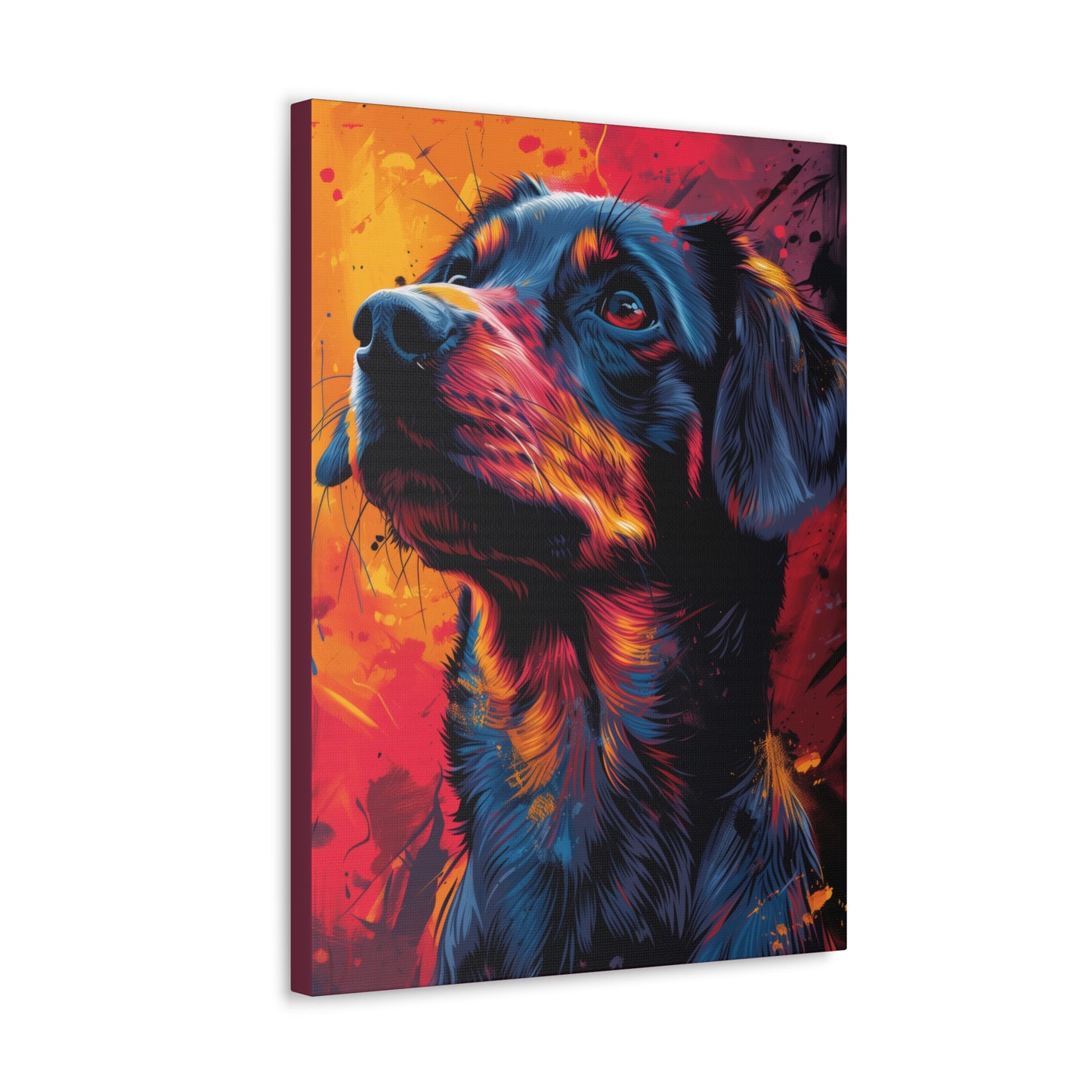 Labrador Dog - Abstract Illustration Canvas Gallery Wraps