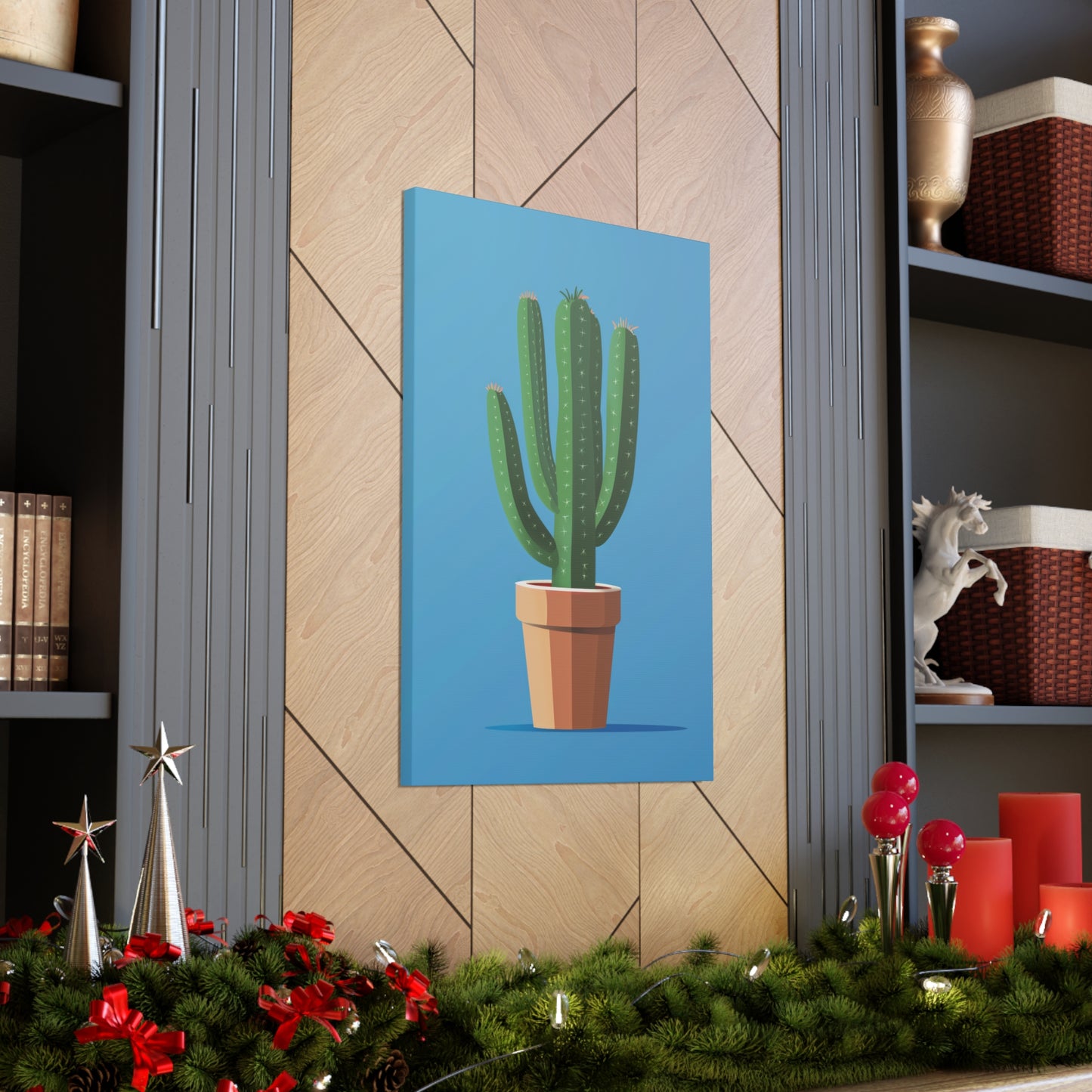 Cactus Plant - Illustration Canvas Gallery Wraps