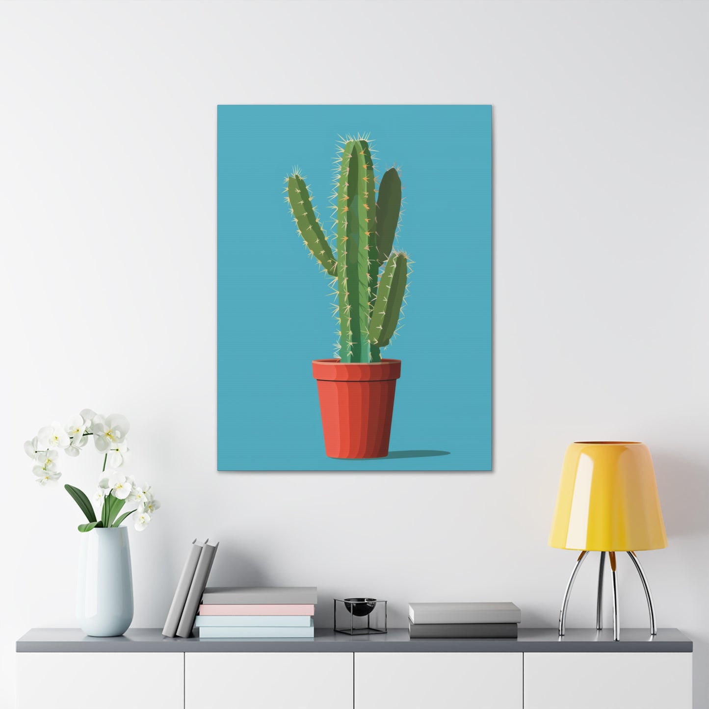 Cactus Plant - Illustration Canvas Gallery Wraps