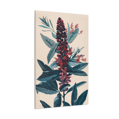 Cycade Flower Digital Illustration Canvas Gallery Wraps