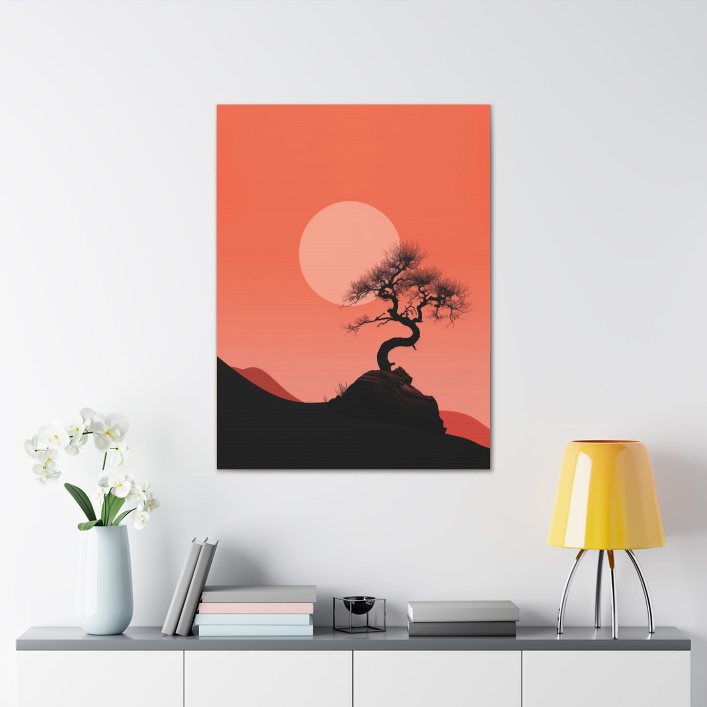 Bonsai Tree - Illustration Canvas Gallery Wraps