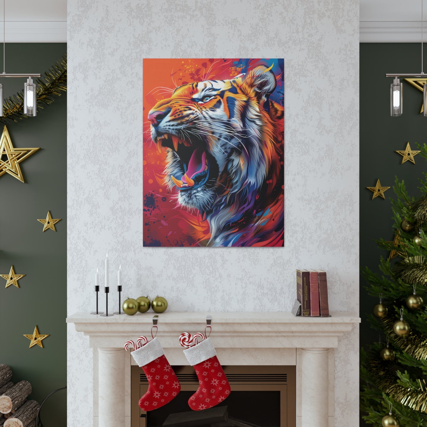 Tiger - Illustration Canvas Gallery Wraps