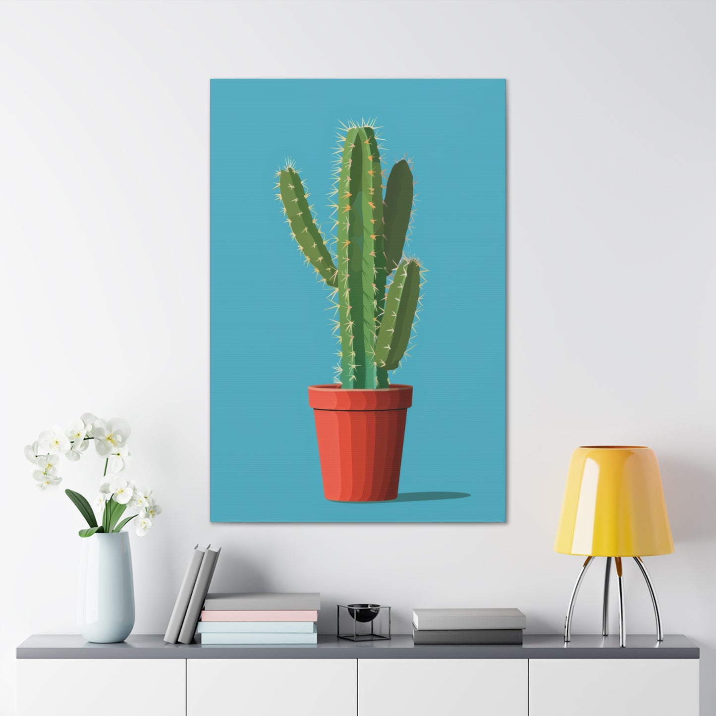 Cactus Plant - Illustration Canvas Gallery Wraps