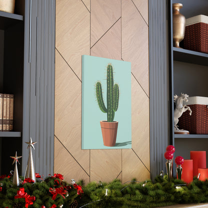 Cactus Plant - Illustration Canvas Gallery Wraps