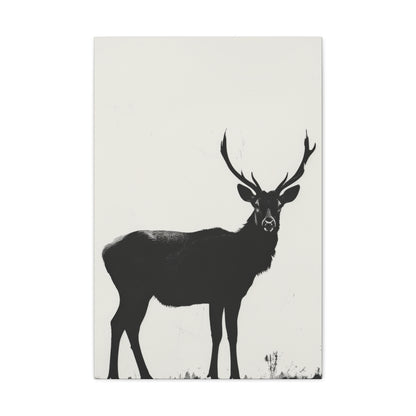 Reindeer Digital Illustration Canvas Gallery Wraps