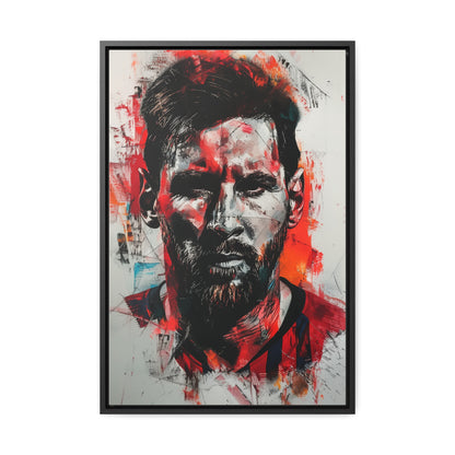 Lionel Messi Abstract Illustration - Canvas Print with frames