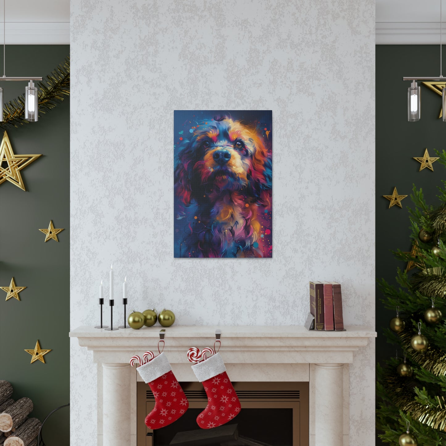 Terrier Dog - Illustration Canvas Gallery Wraps