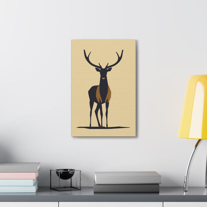 Reindeer - Digital Illustration Canvas Gallery Wraps