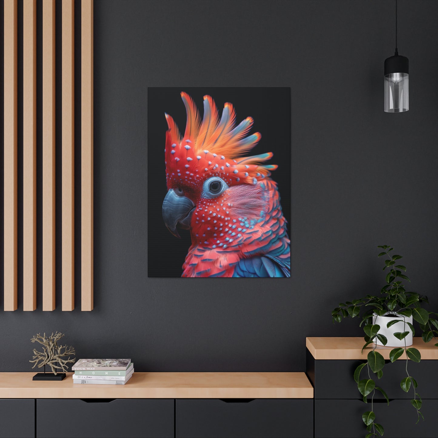 Beautiful Bird - Abstract Illustration Canvas Gallery Wraps