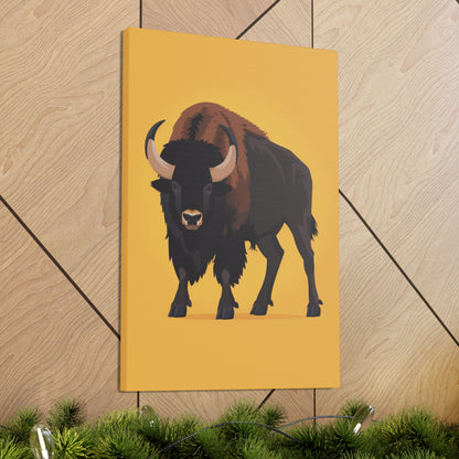 Bison - Digital Illustration Canvas Gallery Wraps