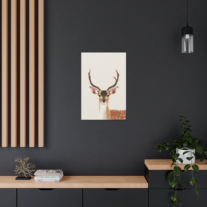 Deer Digital Illustration Canvas Gallery Wraps