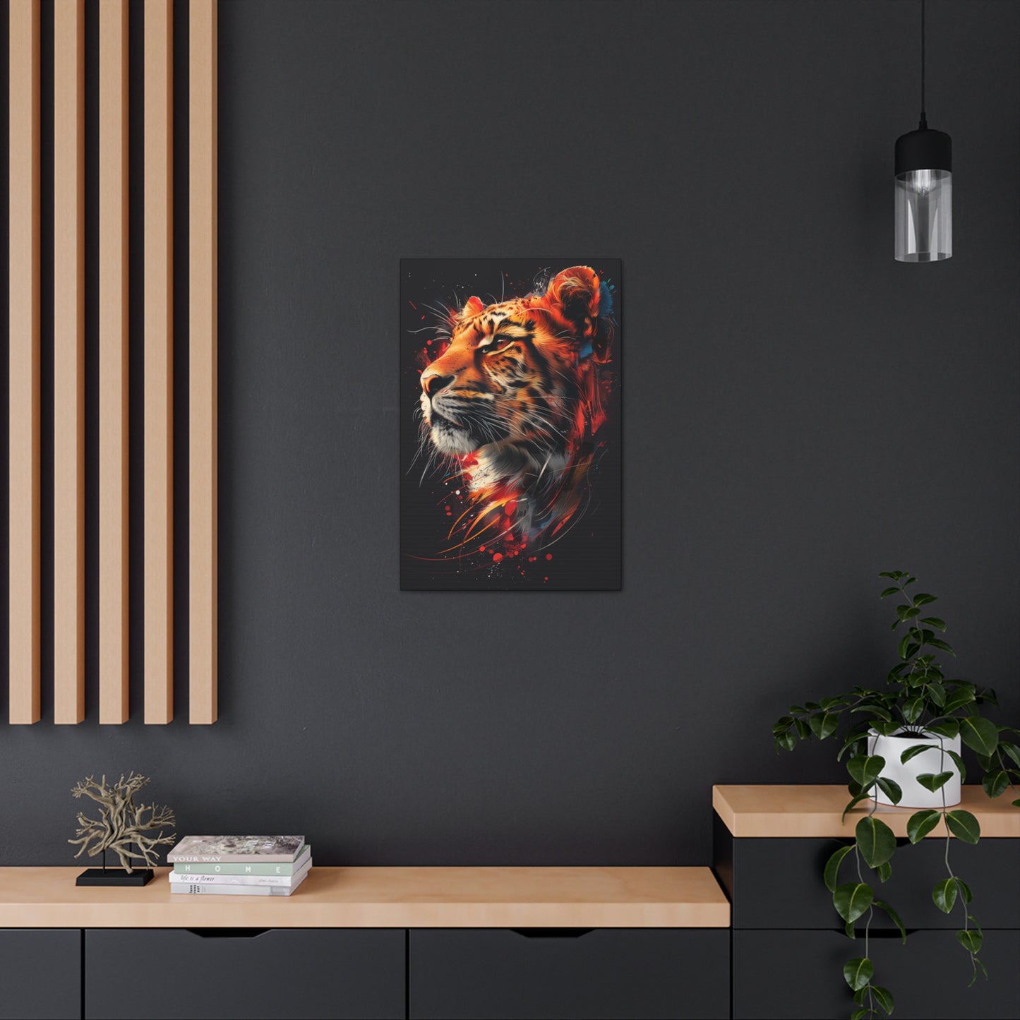 Tiger - Illustration  Canvas Gallery Wraps