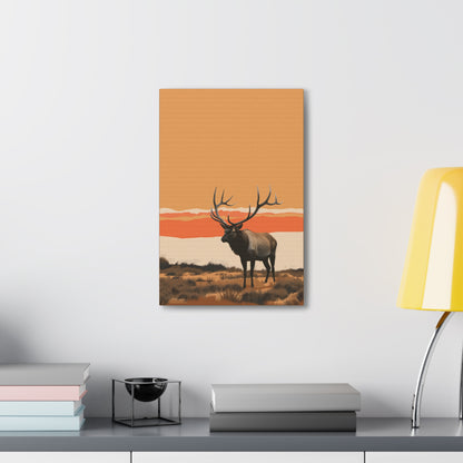 Moose - Digital Illustration Canvas Gallery Wraps