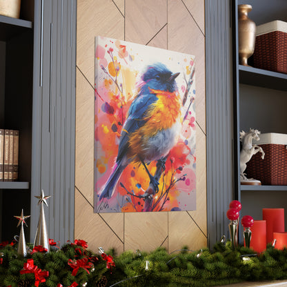 Bird - Abstract Illustration Canvas Gallery Wraps